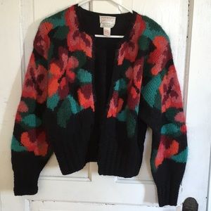 Susan Bristol knit by hand button up sweater